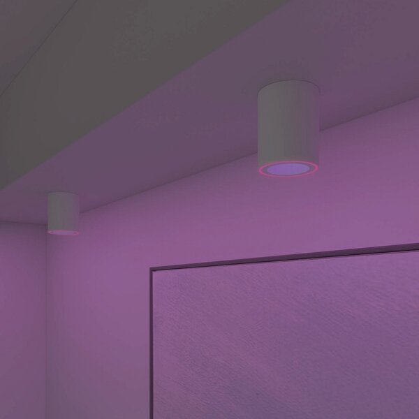 Calex Smart Halo Spot LED spot de plafon, alb, reglabil, Alb, Camera de zi / sufragerie, Plastic, Modern