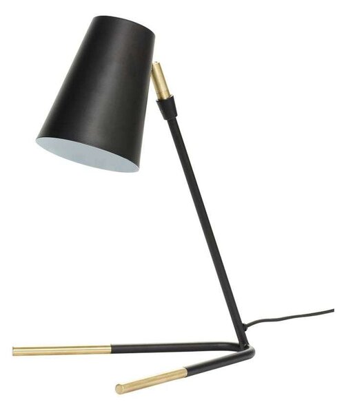 Hübsch - Slant Lampă de Masă Black/Brass