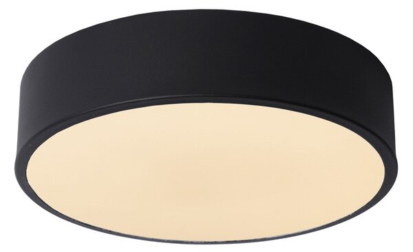 Lucide Plafonieră Unar LED, negru, Ø 20 cm, reglabil, Negru, Camera de zi / sufragerie, Metal, Modern