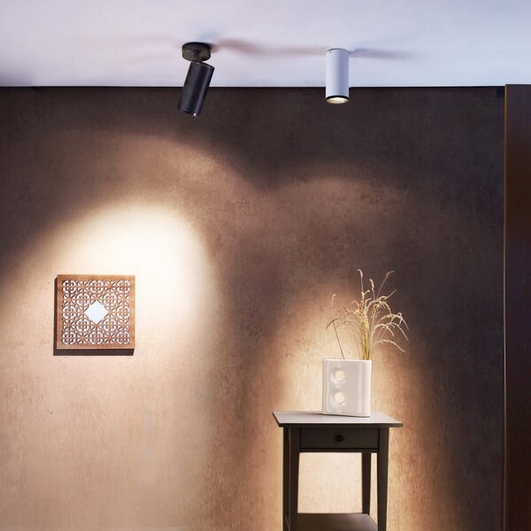 Deko-Light Spot LED pentru tavan Lucea, reglabil, 20 W, negru, reglabil, Negru, Camera de zi / sufragerie, Metal, Modern