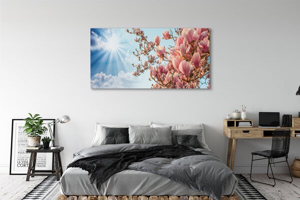 Tablouri canvas Magnolia cer soare