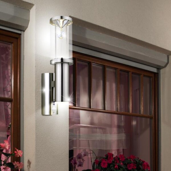Eglo 94126 - Corp de iluminat LED exterior cu senzor TRONO 2 1xGU10/3W + 1xLED/3,7W