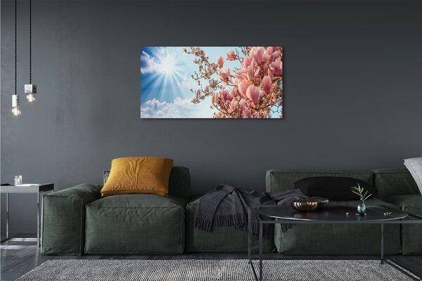 Tablouri canvas Magnolia cer soare