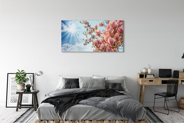 Tablouri canvas Magnolia cer soare