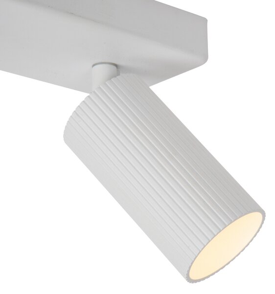 Lucide Clubs plafonieră, 2 becuri, alb, reglabil, Alb, Camera de zi / sufragerie, Metal