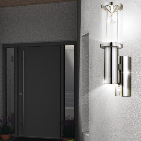 Eglo 94126 - Corp de iluminat LED exterior cu senzor TRONO 2 1xGU10/3W + 1xLED/3,7W