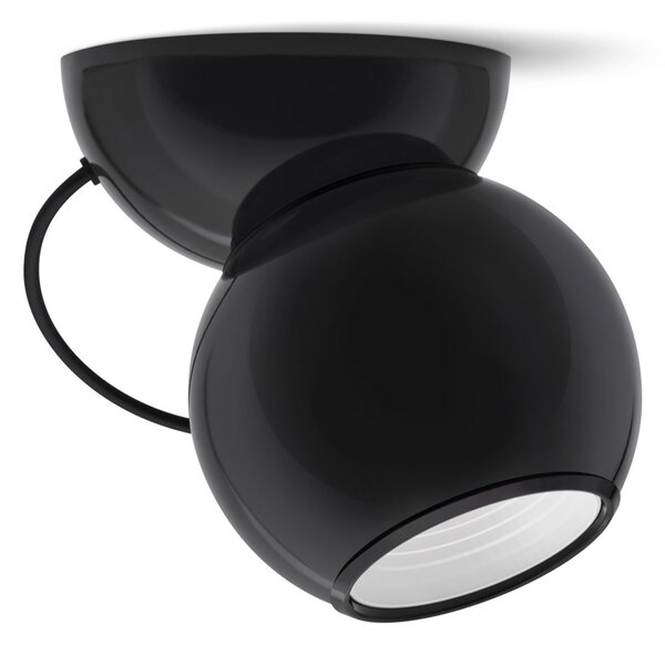 Stilnovo Gravitino plafonieră LED rotativă negru, reglabil, Negru, Camera de zi / sufragerie, Metal, Design