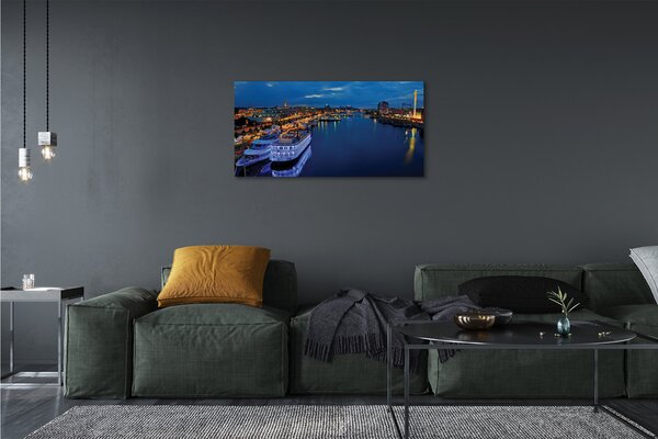 Tablouri canvas Orașul navă mare