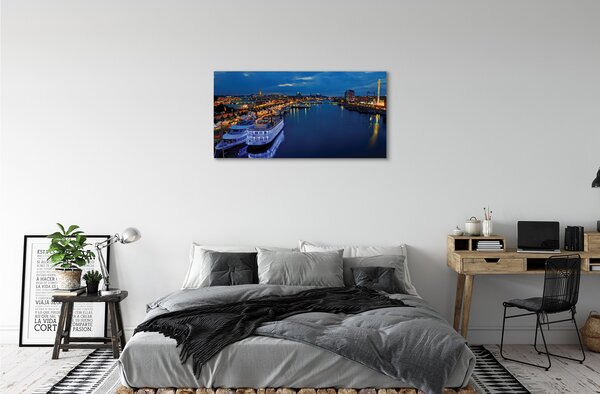 Tablouri canvas Orașul navă mare