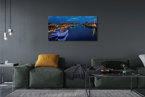 Tablouri canvas Orașul navă mare