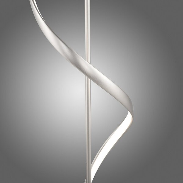 Q-Smart-Home Paul Neuhaus Q-Swing lampadar LED, oțel, reglabil, Metalic, Camera de zi / sufragerie, Metal, Modern