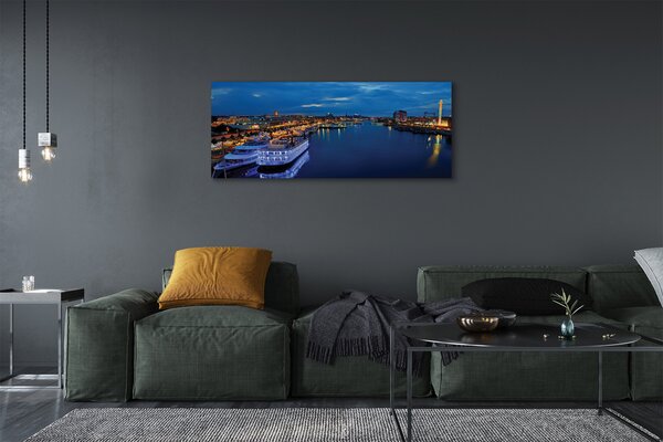 Tablouri canvas Orașul navă mare