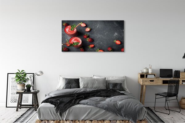 Tablouri canvas Strawberry coctail