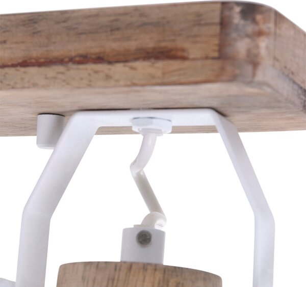 Steinhauer Gearwood spot tavan, 1 bec alb, reglabil, Lemn, Camera de zi / sufragerie, Lemn, Vintage