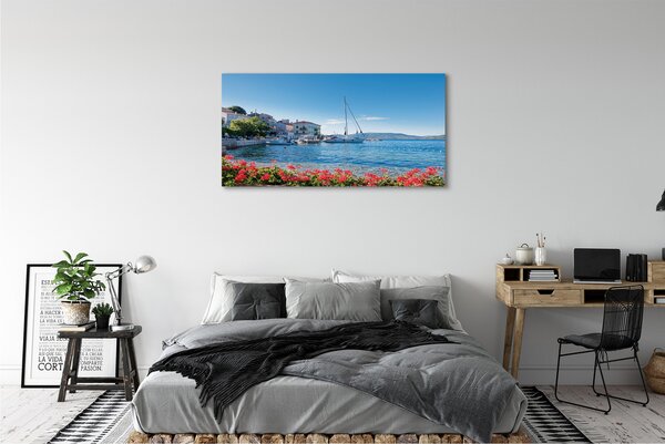Tablouri canvas Marea navă cer de vară