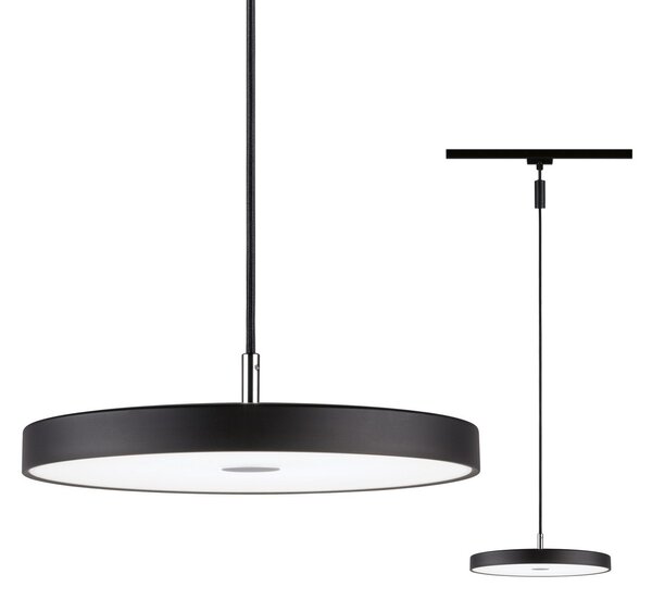 Paulmann URail Hildor suspendată LED negru 4.000K, reglabil, Negru, Studiu / Birou, Metal, Modern