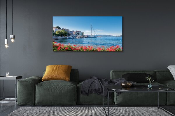 Tablouri canvas Marea navă cer de vară