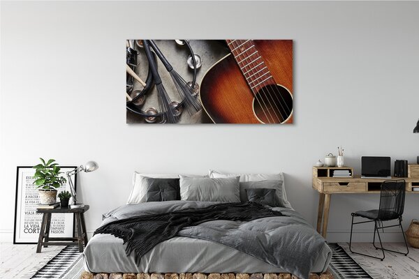 Tablouri canvas bastoane chitara microfon