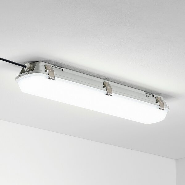 Arcchio Corp de iluminat Rao LED rezistent la umiditate, lungime 61,8 cm, set, Alb, Baie, Plastic, Modern