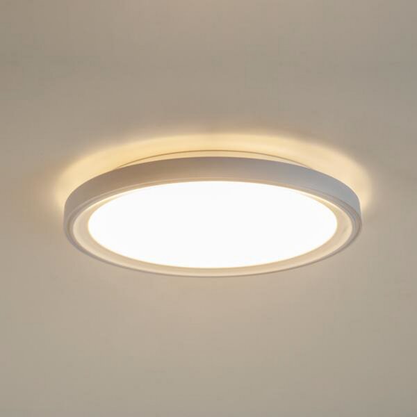 BRUMBERG Sunny Mini LED plafonieră cu LED-uri RC CCT alb, reglabil, Alb, Camera de zi / sufragerie, Aluminiu