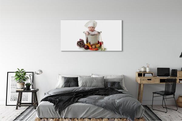 Tablouri canvas legume pentru copii într-o oală