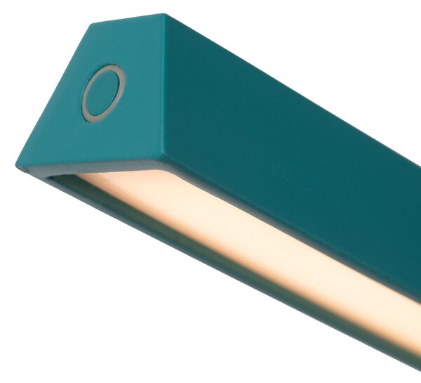 Lucide Lavale Lampadar LED, turcoaz, dimabil, înălțime 138 cm, reglabil, Albastru, Camera de zi / sufragerie, Metal, Modern