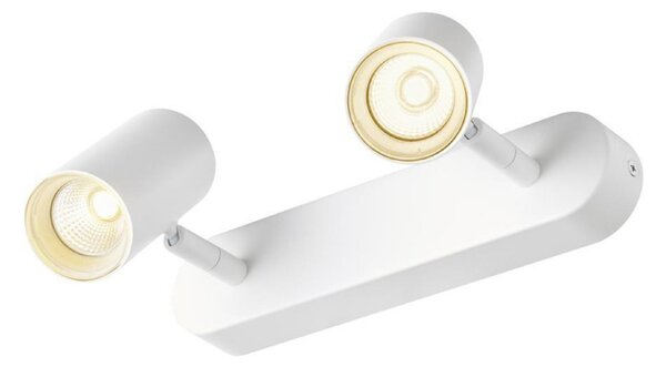 SLV Spot LED pentru tavă Noblo, alb, 2.700 K, lungime 24 cm, reglabil, Alb, Camera de zi / sufragerie, Aluminiu, Modern