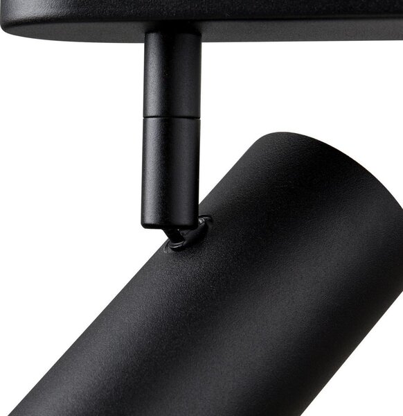 SLV Spot LED pentru tavan Noblo, negru, 2.700 K, lungime 24 cm, reglabil, Negru, Camera de zi / sufragerie, Aluminiu, Modern