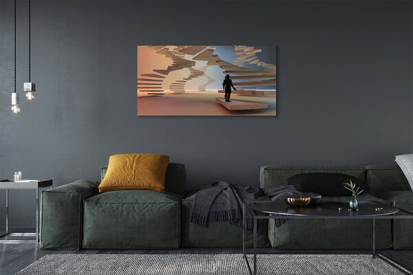 Tablouri canvas scări 3d