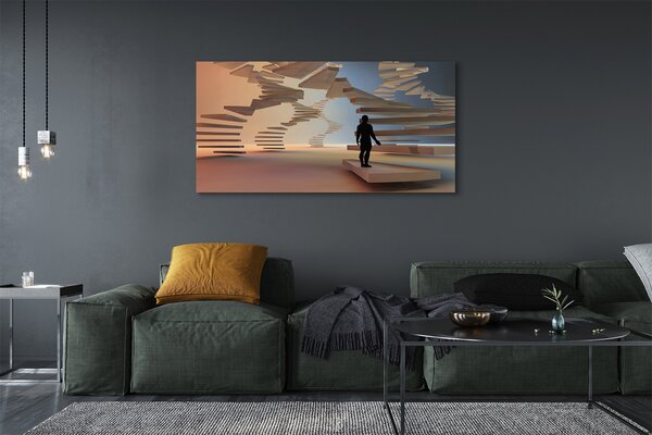 Tablouri canvas scări 3d