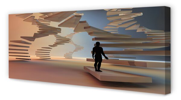 Tablouri canvas scări 3d