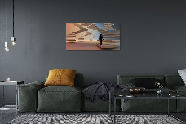 Tablouri canvas scări 3d