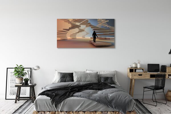 Tablouri canvas scări 3d