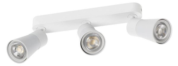 SLV Plafonieră Puri 2.0 Cone, alb, lungime 26 cm, 3 becuri, reglabil, Alb, Camera de zi / sufragerie, Aluminiu, Modern