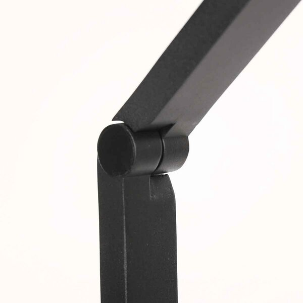 Steinhauer Lampadar LED Ringlux, negru, metal, reglabil, reglabil, Negru, Camera de zi / sufragerie, Metal, Modern