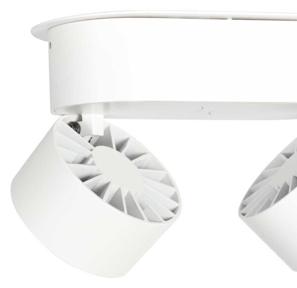 Steinhauer Spot LED pentru tavan Fez, alb, 2 becuri, metal, orientabil, reglabil, Alb, Camera de zi / sufragerie, Metal, Modern