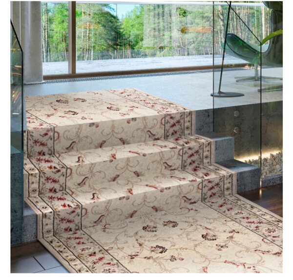 Traversa, Model Lotos 523 100, Festonata , Crem Bej, Latime 150 cm 150 x 200