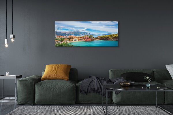 Tablouri canvas Grecia munți coasta mării
