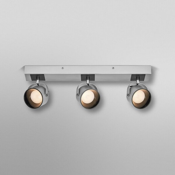 OSRAM Plafonieră LED Jupiter, 3 becuri, argintiu, metal, Metalic, Camera de zi / sufragerie, Metal, Modern