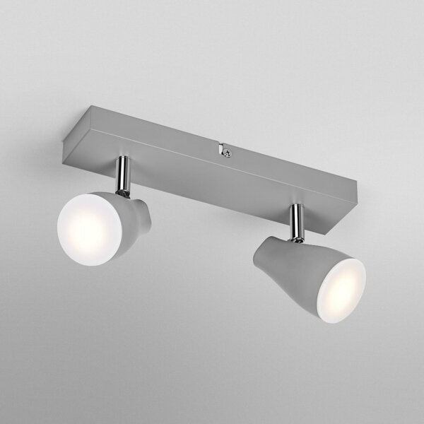 OSRAM Spot de tavan PEAR, gri, 2 becuri, GU10-LED 2.700 K, Gri, Plastic