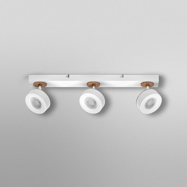 OSRAM Spot LED PLUTO, alb, 3 spoturi metalice 3.000 K, Alb, Camera de zi / sufragerie, Metal