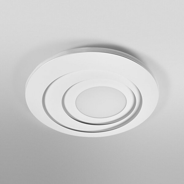 OSRAM plafonieră LED ORBIS SPIRAL ROUND Ø 52 cm albă sus/jos, Alb, Camera de zi / sufragerie, Metal, Modern