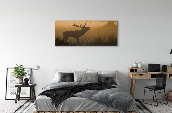 Tablouri canvas Sunrise Deer