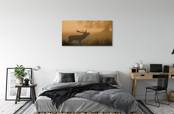 Tablouri canvas Sunrise Deer