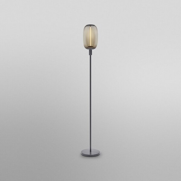 OSRAM Lampadar de podea DECOR STICK, gri închis, înălțime 146 cm 1 x E27, Gri, Camera de zi / sufragerie, Metal, Modern