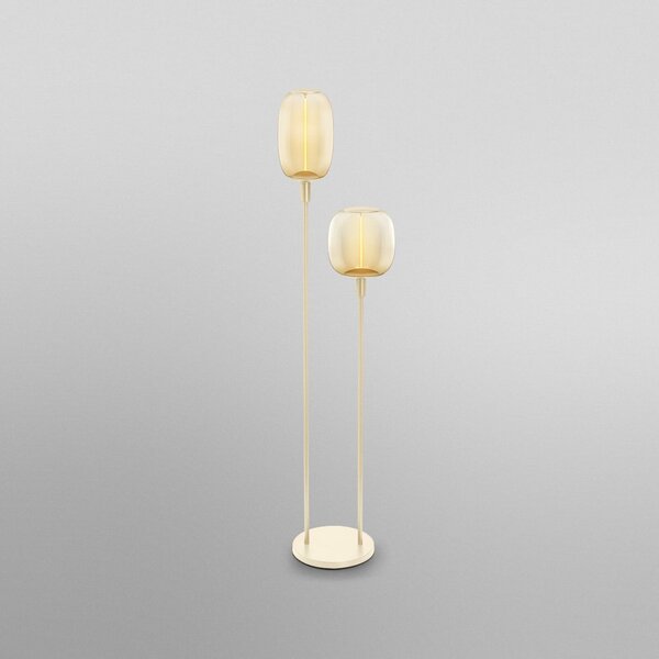 OSRAM Lampadar de podea DECOR STICK, bej, înălțime 146 cm, 2 x E27, Bej, Camera de zi / sufragerie, Metal, Modern