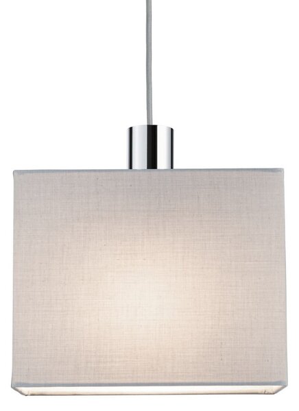 Paulmann URail abajur Verona 2Easy, gri, 25 x 13 cm, Gri, Camera de zi / sufragerie, Țesătură / Textil, Modern