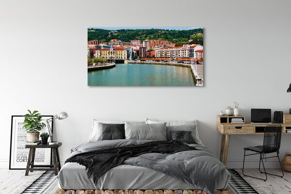 Tablouri canvas râu de munte Spania Oraș