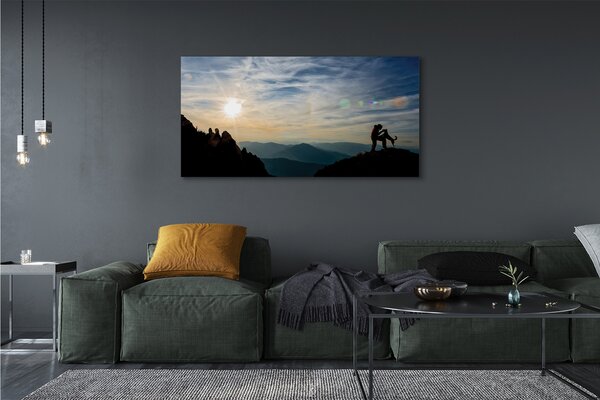 Tablouri canvas Omul de câine de munte