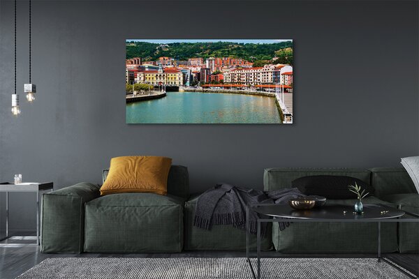 Tablouri canvas râu de munte Spania Oraș